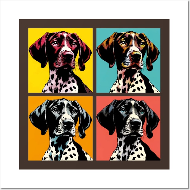 Pop Retro German Shorthaired Pointer Art - Cute Puppy Wall Art by PawPopArt